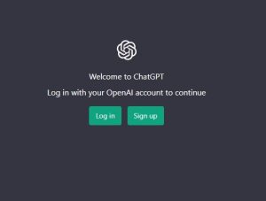 image of chatgpt sign up page 